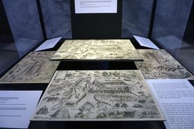 Карти 16 століття, фото: ЧТК   Всі чотири версії карти зроблені з єдиною мідної пластини, менявшейся в залежності від того, як розвивалися події на полі битви