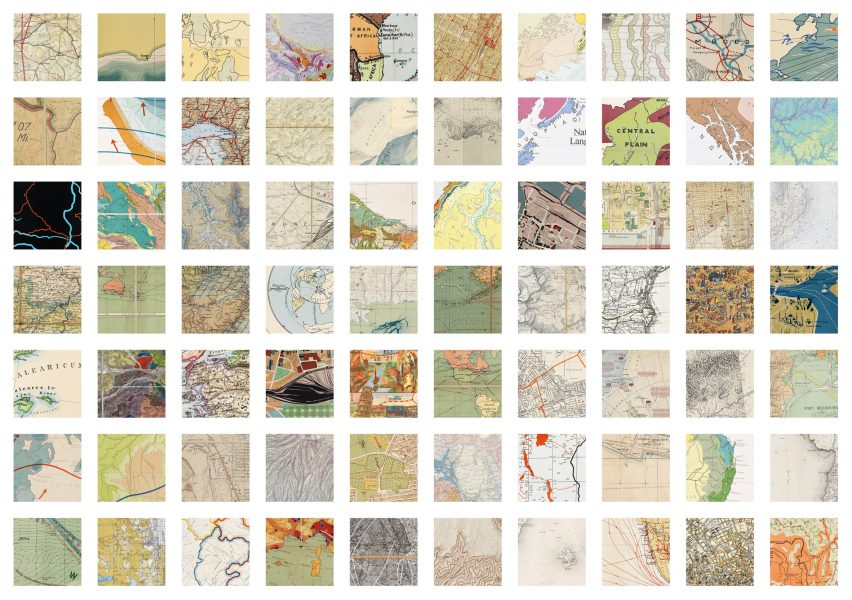Байер сделал книгу раздела карты для   Стамбульская Биеннале Дизайна 2018   ,  Деконструируя крупномасштабные карты, он надеется, что дизайнеры смогут воспринимать книгу как абстрактный дизайн-ресурс