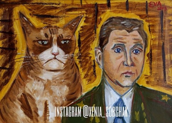 Одним з творів Васильєвої стала картина «Маркін (прес-секретар СК Росії Володимир Маркін) і кіт»